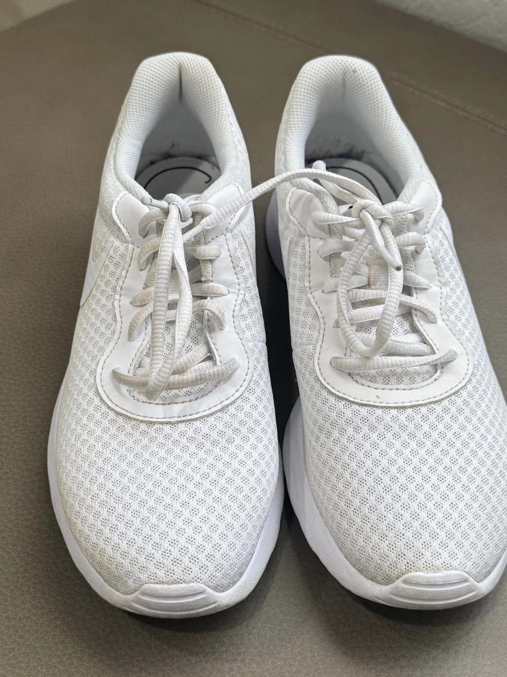 Nike White Mesh Athletic Sneakers